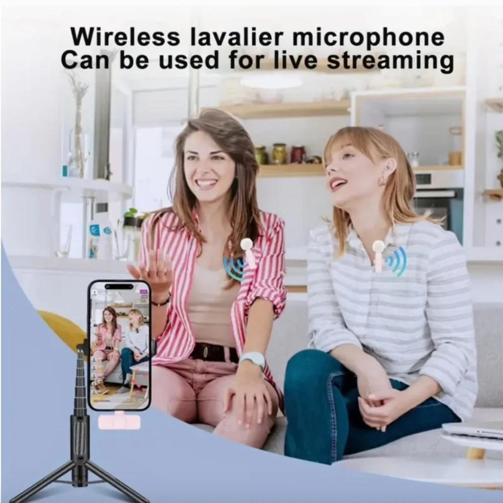 Wireless Microphone for Smartphones-Pink